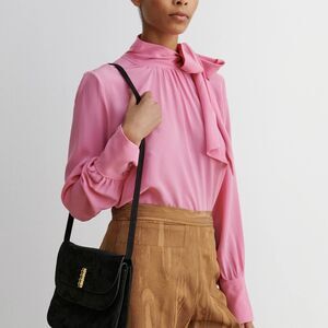 Rachel Comey Tie Rite Top Pink Bow blouse Silk whimsical Size 2